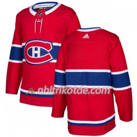 Montreal Canadiens Trikot Blank Adidas 2017-2018 Rot Authentic - Herren